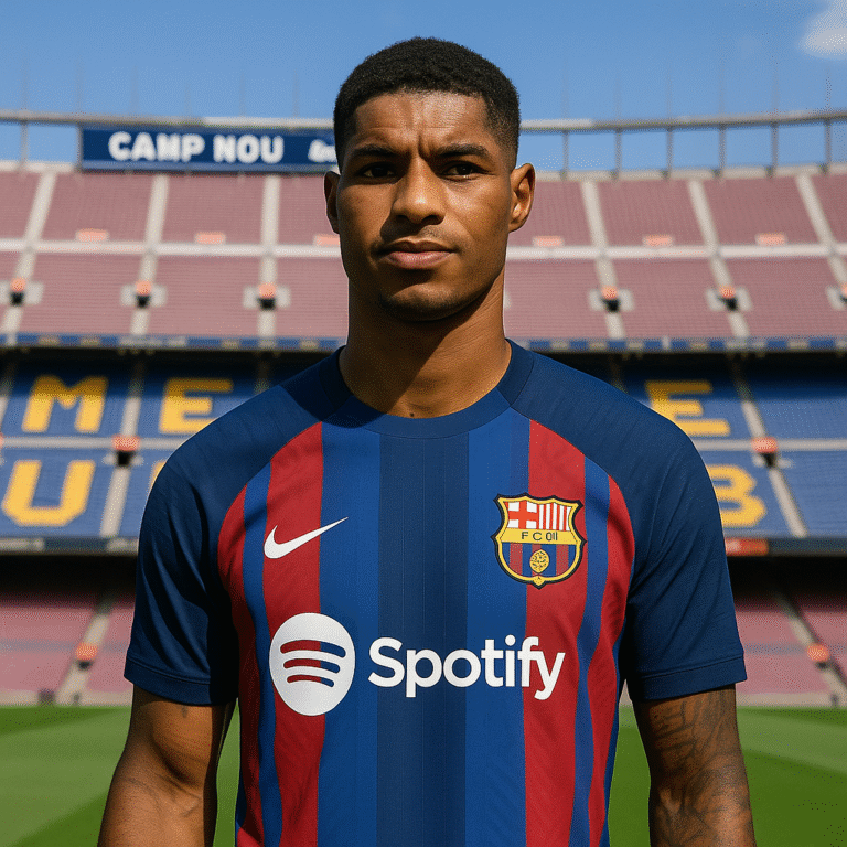Marcus Rashford arrives at FC Barcelona ahead of 2025 loan move
