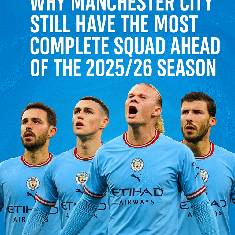 Manchester City stars Bernardo Silva, Phil Foden, Erling Haaland, and Ruben Dias
