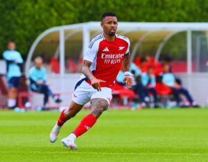 Gabriel Jesus in Arsenal training ahead of potential Atalanta transfer